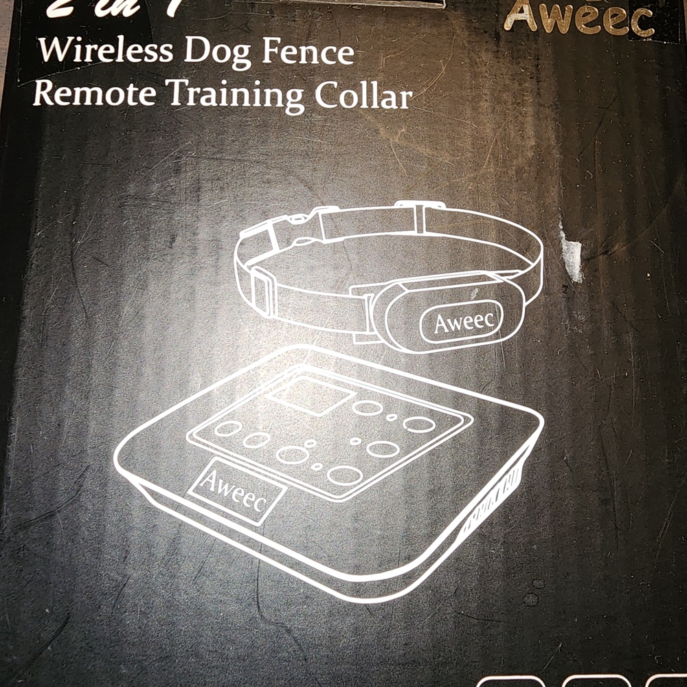 Wireless Dog Fence & Remote Training Collar Black | Rechargeable Pet System